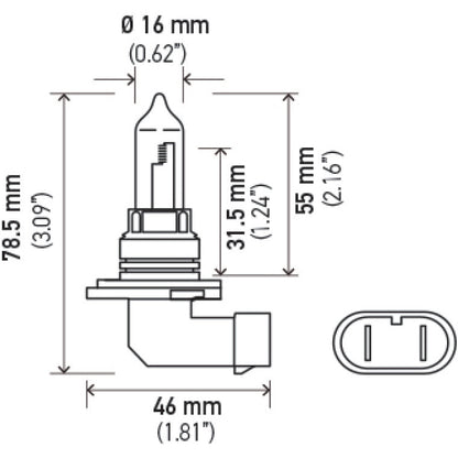 Hella 9005 12V 65W Xen White Bulb (Pair) Hella Work Lights