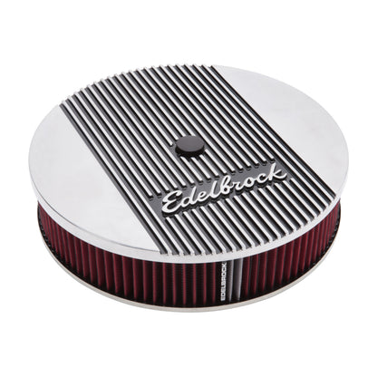 Edelbrock Air Cleaner Elite II 14In Diameter w/ 3In Element Standard Height Polished