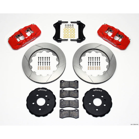 Wilwood AERO6 Front Hat Kit 14.25 Red 2010-2015 Camaro Wilwood Big Brake Kits