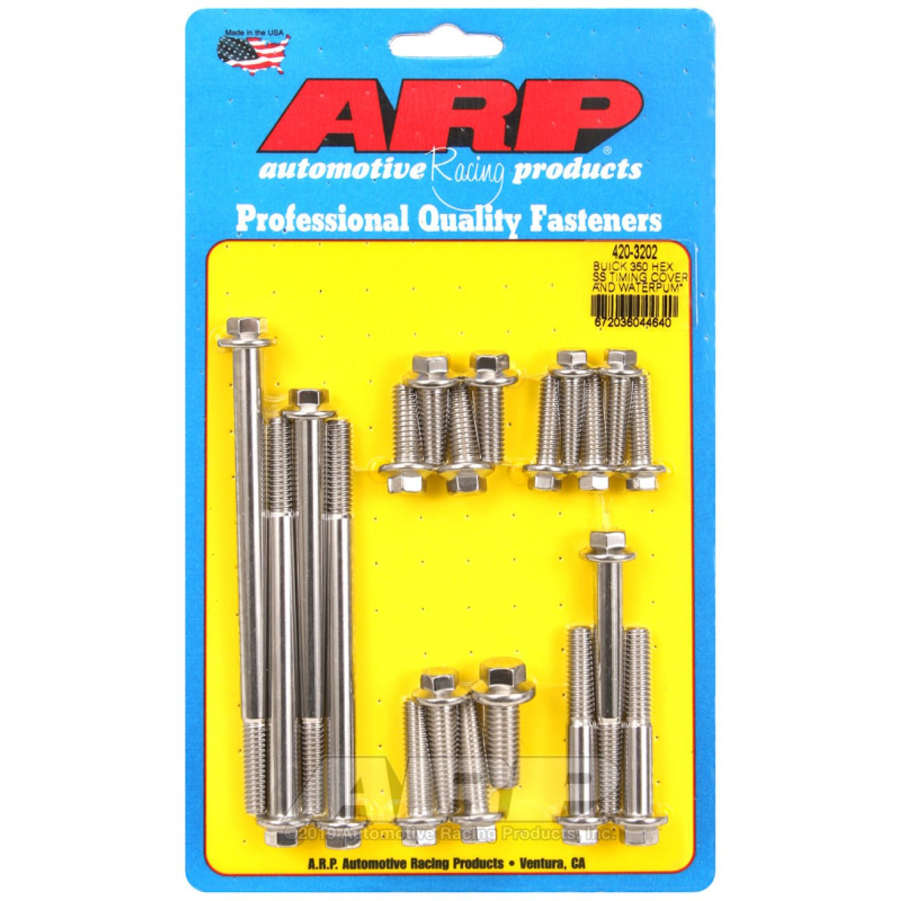 ARP Buick 350 SS Hex Timing Cover and Water Pump Bolt Kit ARP Hardware Kits - Other