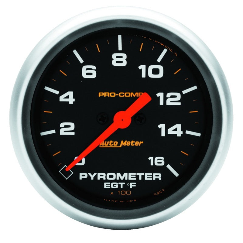 Autometer Pro Comp Full Sweep Electronic 1600F Pyrometer Gauge AutoMeter Gauges
