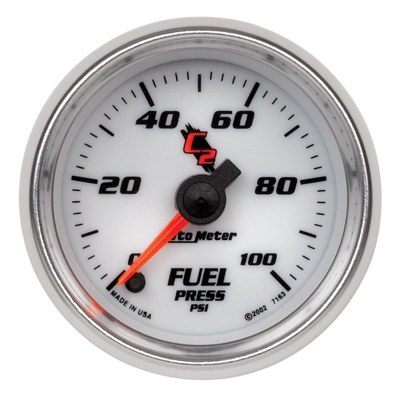 Autometer C2 52mm 100 PSI Electronic Fuel Pressure Gauge AutoMeter Gauges