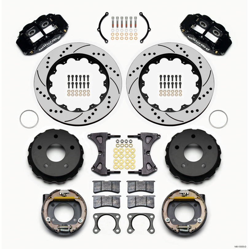 Wilwood Narrow Superlite 4R Rear P-Brk Kit 14.00in Drilled Big Ford 2.36in Off Bronco 5 x 5.50 Wilwood Big Brake Kits