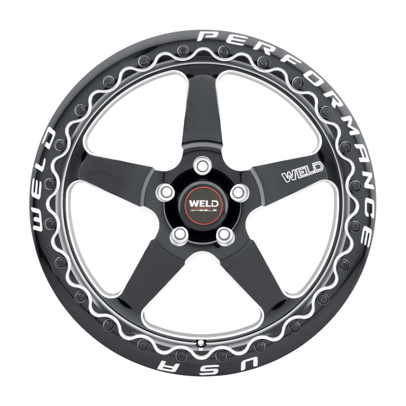 Weld S156 15x10 Ventura 6 Drag 6x139.7 ET38 BS7.00 Gloss BLK MIL DIA 106.1 Weld Wheels - Cast