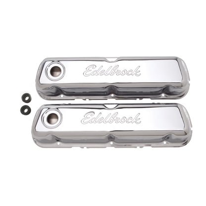 Edelbrock Valve Cover Signature Series Ford 260-289-302-351W CI V8 Chrome