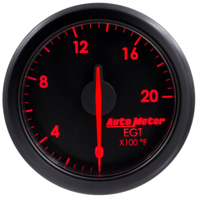 Autometer Airdrive 2-1/16in EGT Gauge 0-2000 Degrees F - Black AutoMeter Gauges