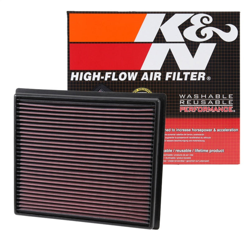 K&N Replacement Panel Air Filter for Toyota 2014 Tundra 4.6L/5.7L/ 2014 Sequoia 5.7L V8