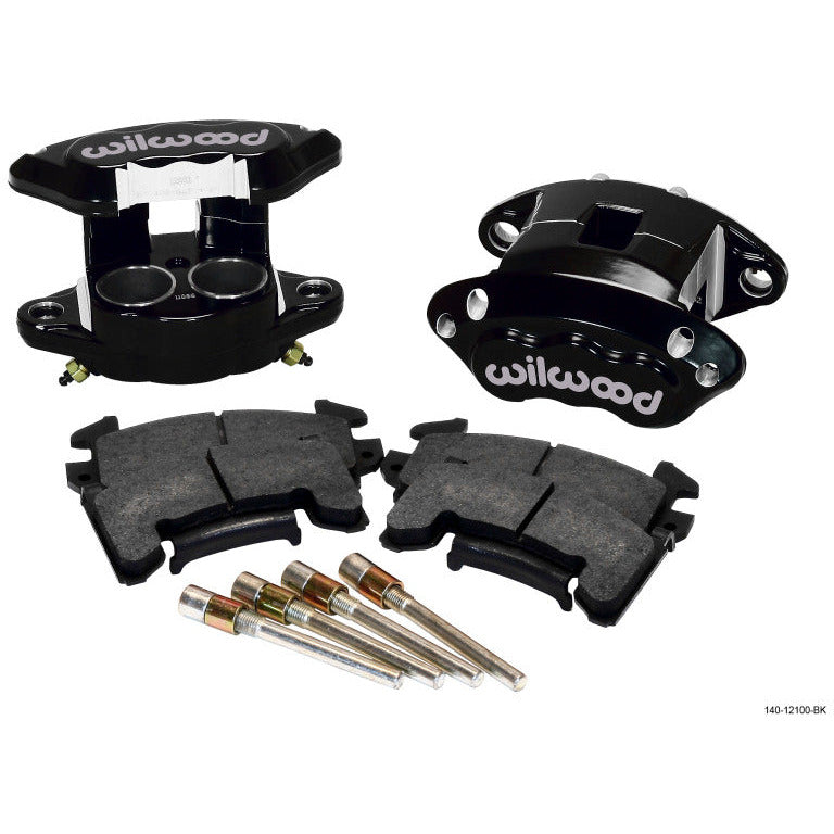 Wilwood D154 Front Caliper Kit - Black 1.62 / 1.62in Piston 0.81in Rotor Wilwood Big Brake Kits