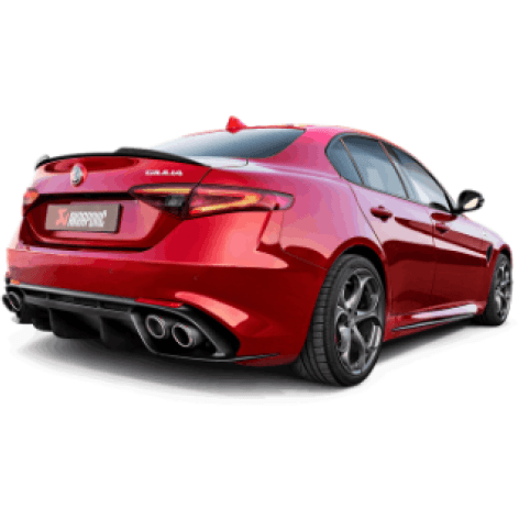Akrapovic 17-19 Alfa Romeo Giulia Quadrifoglio Evolution Line Cat Back (Titanium) Akrapovic Catback