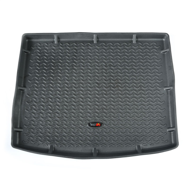 Rugged Ridge Floor Liner Cargo Black 2014-2020 Jeep Cherokee KL Rugged Ridge Floor Mats - Rubber