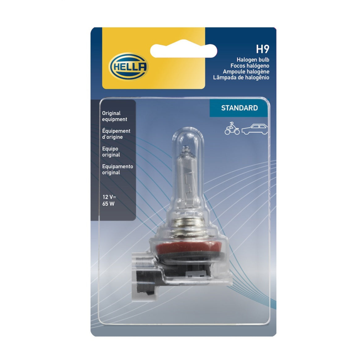 Hella Bulb H9 12V 65W Pgj195 T4 Sb Hella Bulbs