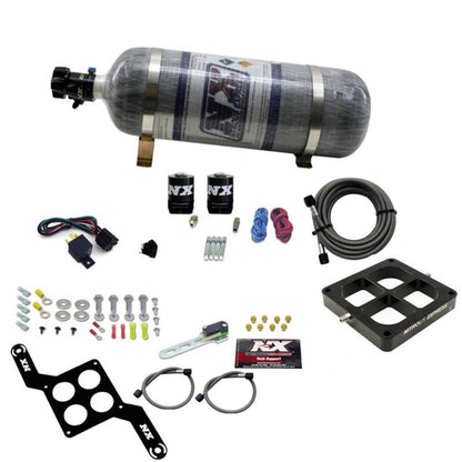 Nitrous Express Dominator Single Entry Billet Crossbar Stage 6 Nitrous Kit (50-300HP) w/Comp Bottle