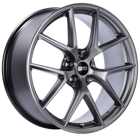 BBS CI-R 20x8.5 5x112 ET42 Platinum Silver Polished Rim Protector Wheel -82mm PFS/Clip Required