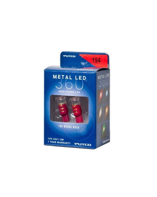 Putco 194 - Red Metal 360 LED