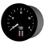 Autometer Stack Instruments 52mm 0-280 Ohm Programmable Pro Stepper Motor Fuel Level Gauge - Black AutoMeter Gauges