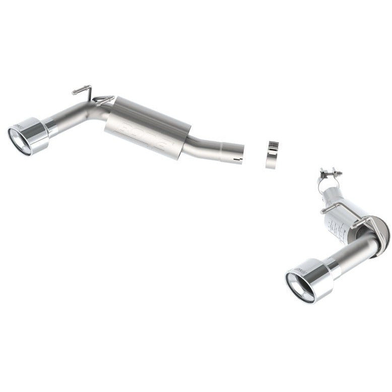 Borla 14-15 Camaro SS 6.2L V8 RWD Single Split Rr Exit S-Type Exhaust (rear section only) Borla Axle Back