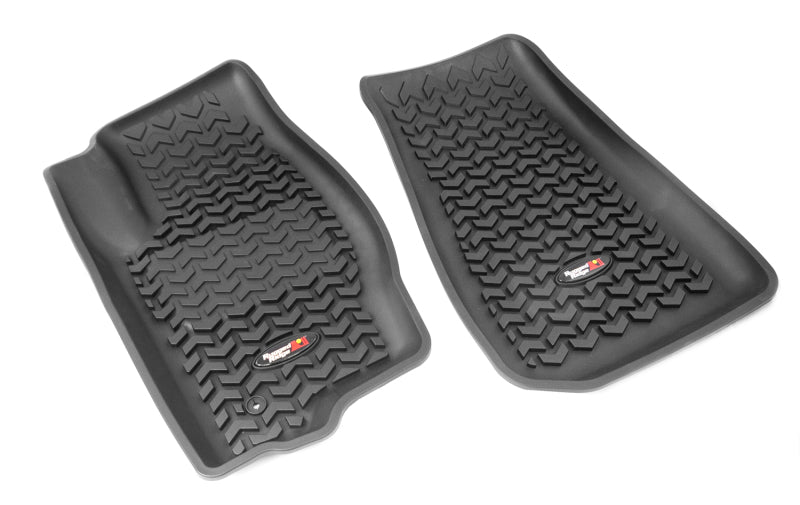 Rugged Ridge Floor Liner Front Black 2005-2010 Jeep Grand Cherokee 06-09 Commander WK / XK Rugged Ridge Floor Mats - Rubber