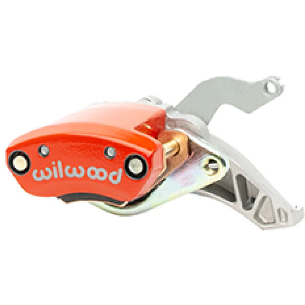 Wilwood Caliper - MC4 Mechanical Right Hand - Red 1.19in Piston 1.10in Rotor - Red Wilwood Brake Calipers - Perf