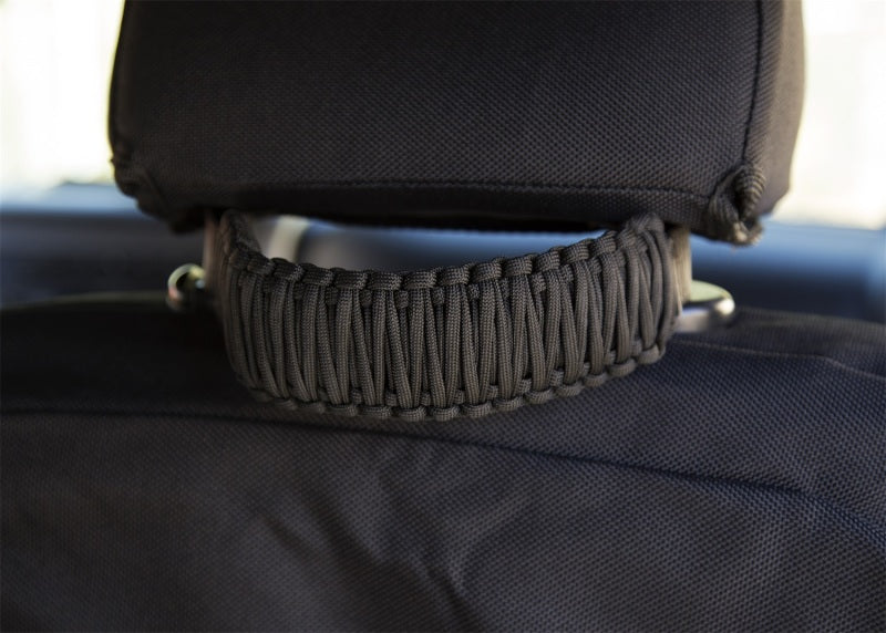 Rugged Ridge Paracord A-Pillar/Seat Mnt Hdle Black 07-18 Jeep Wrangler JK Rugged Ridge Dash & Interior Trim