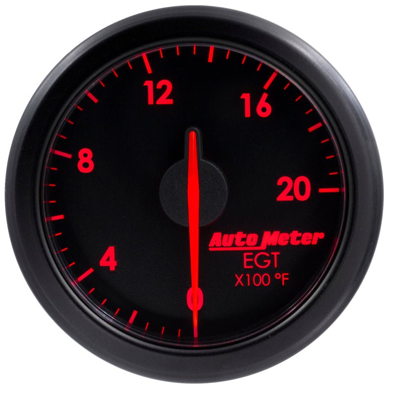 Autometer Airdrive 2-1/16in EGT Gauge 0-2000 Degrees F - Black AutoMeter Gauges