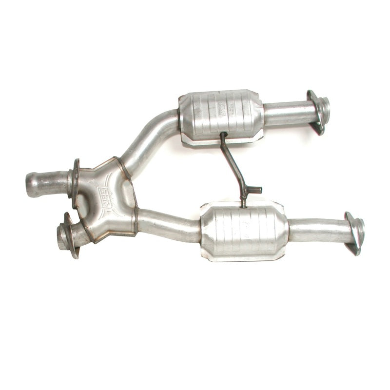 BBK 94-95 Mustang 5.0 Short Mid X Pipe With Catalytic Converters 2-1/2 For BBK Long Tube Headers