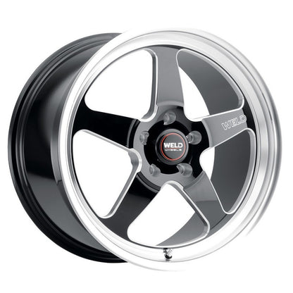 Weld S155 18x5 Ventura Drag 5x114.3 ET-23 BS2.1 Gloss BLK MIL DIA 78.1 Weld Wheels - Cast