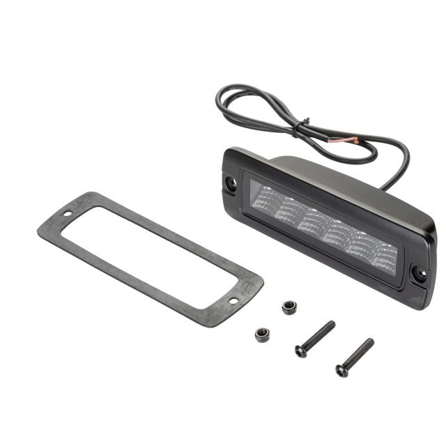 Hella Universal Black Magic 6 L.E.D. Flush Mount Mini Light Bar - Flood Beam Hella Fog Lights