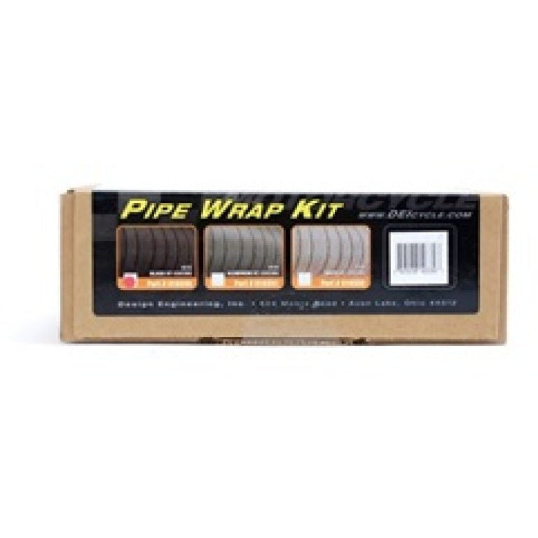 DEI Powersport Motorcycle Exhaust Wrap Kit - Black wrap w/ Black HT Silicone Coating DEI Thermal Wrap