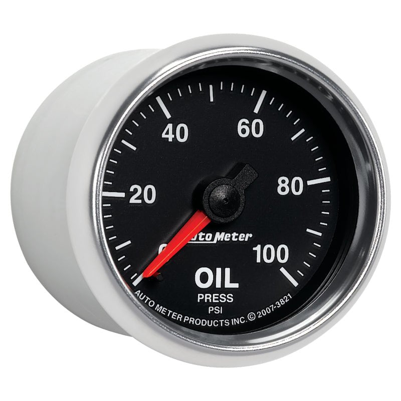 Autometer GS 52mm 0-100 PSI Mechanical Oil Pressure Gauge AutoMeter Gauges