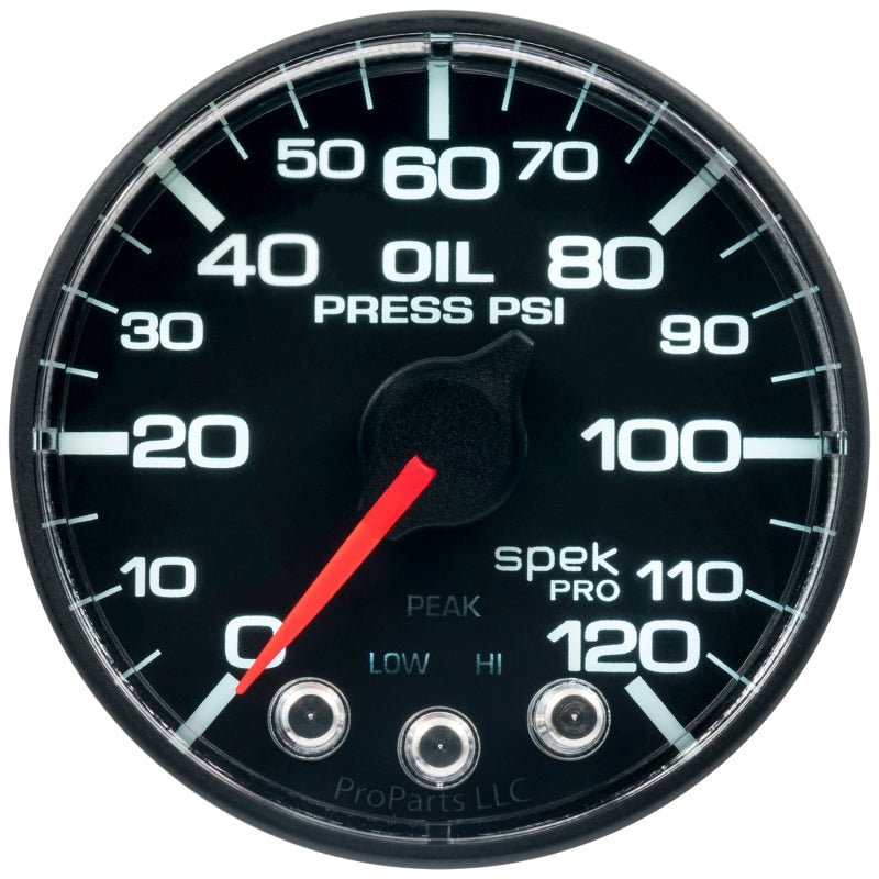 Autometer Spek-Pro 52.4mm 0-120 PSI Digital Stepper Motor Oil Pressue Gauge AutoMeter Gauges