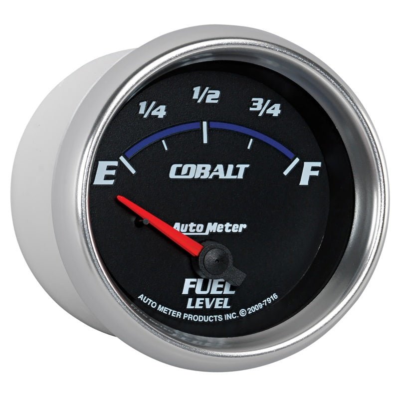 Autometer Cobalt 66.7mm 240-33 ohms Short Sweep Electronic Fuel Level Gauge AutoMeter Gauges