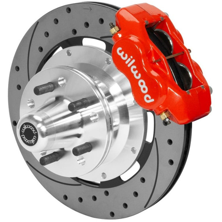 Wilwood Forged Dynalite Front Brake Kit 12.19in SRP Drilled/Slotted Rotor - Red Wilwood Big Brake Kits