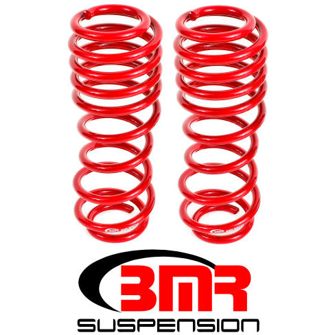 BMR 07-14 Shelby GT500 Rear Handling Version Lowering Springs - Red BMR Suspension Lowering Springs