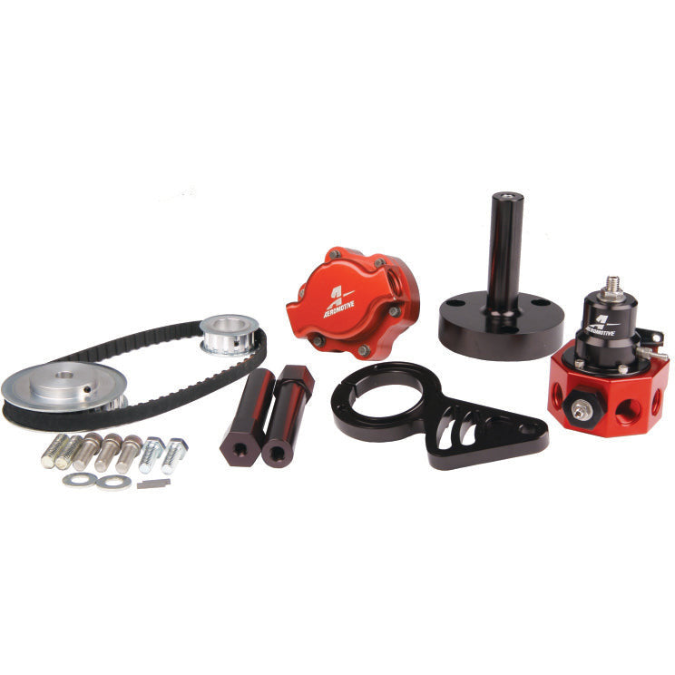 Aeromotive Big Block Chevy Belt Drive Fuel Pump and Double Adjustable Reg Bolt-On Kit Aeromotive Fuel Pumps