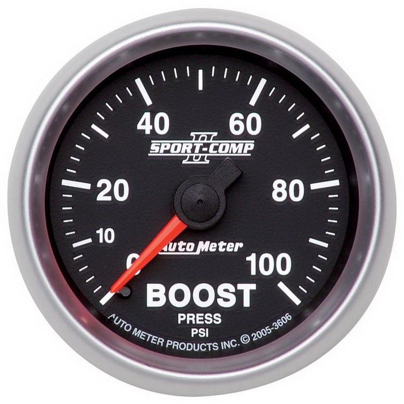 Autometer 2-1/16in 0-100 PSI Mechanical Boost Gauge AutoMeter Gauges