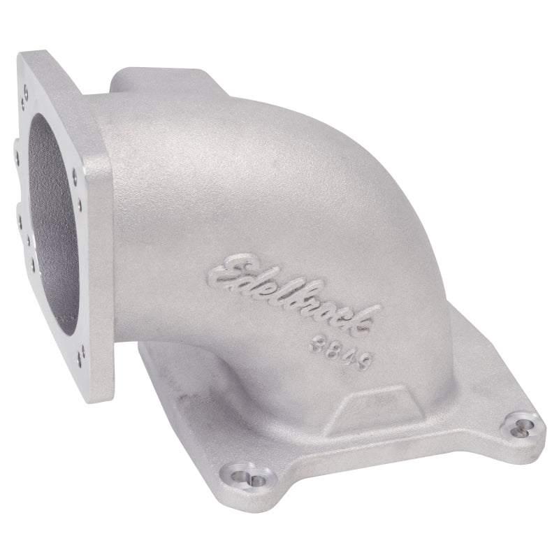 Edelbrock High Flow Intake Elbow 95mm Throttle Body to Square-Bore Flange As-Cast Finish