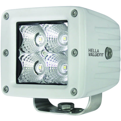 Hella HVF Cube 4 LED Off Road Kit - 3.1in 12W Flood Beam Hella Light Bars & Cubes