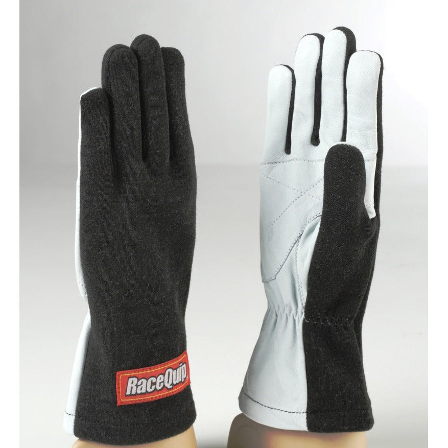 RaceQuip Black Basic Race Glove - Medium Racequip Gloves