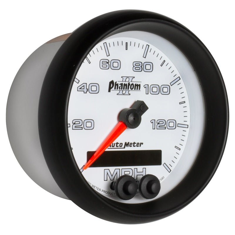 Autometer Phantom II 3-3/8in 0-140MPH In-Dash Electronic GPS Programmable Speedometer AutoMeter Gauges