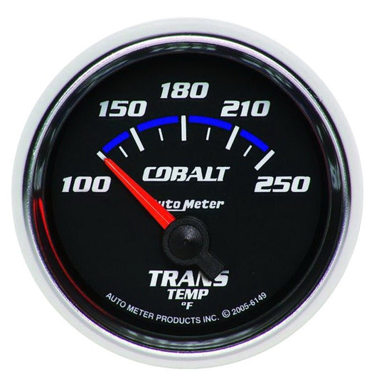 Autometer Cobalt 2-1/6in 100-250 Degree F Transmission Temperature Gauge AutoMeter Gauges