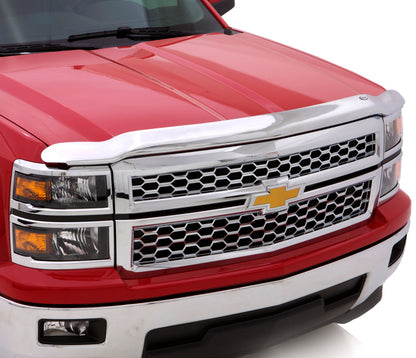 AVS 22-23 Chevrolet Silverado 1500 (Excl. ZR2/LT Trail Boss) Aeroskin Low Profile Hood Shield - Chrm