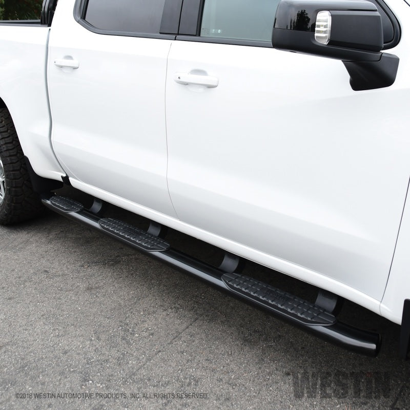 Westin 2019 Chevrolet Silverado/Sierra 1500 CC (5.5ft) PRO TRAXX 5 WTW Oval Nerf Step Bars - Black