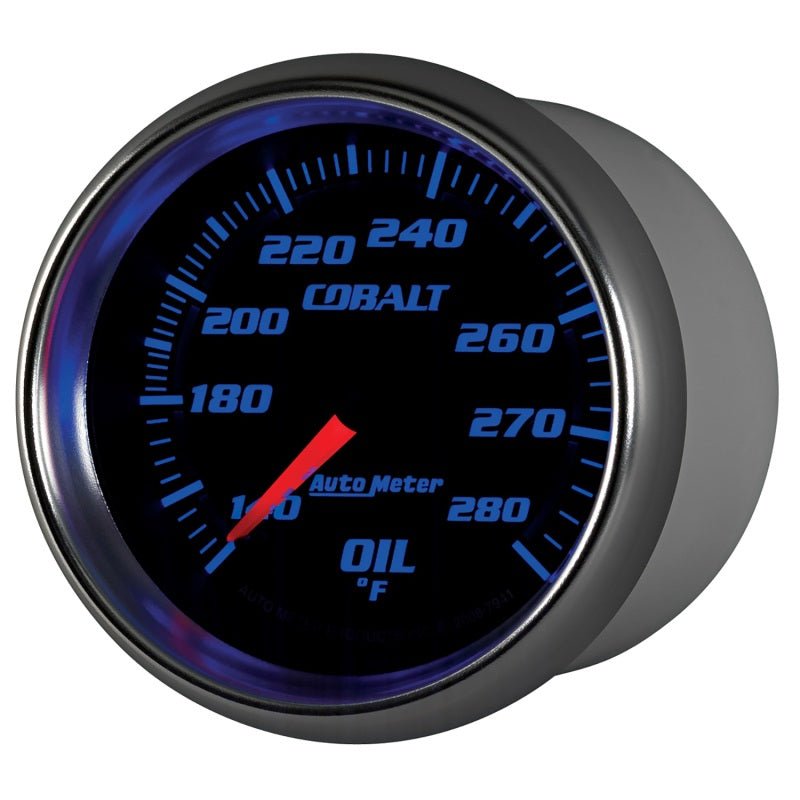 Autometer Cobalt 66.7mm 140-280 Degree F Mechanical Oil Temperature Gauge AutoMeter Gauges