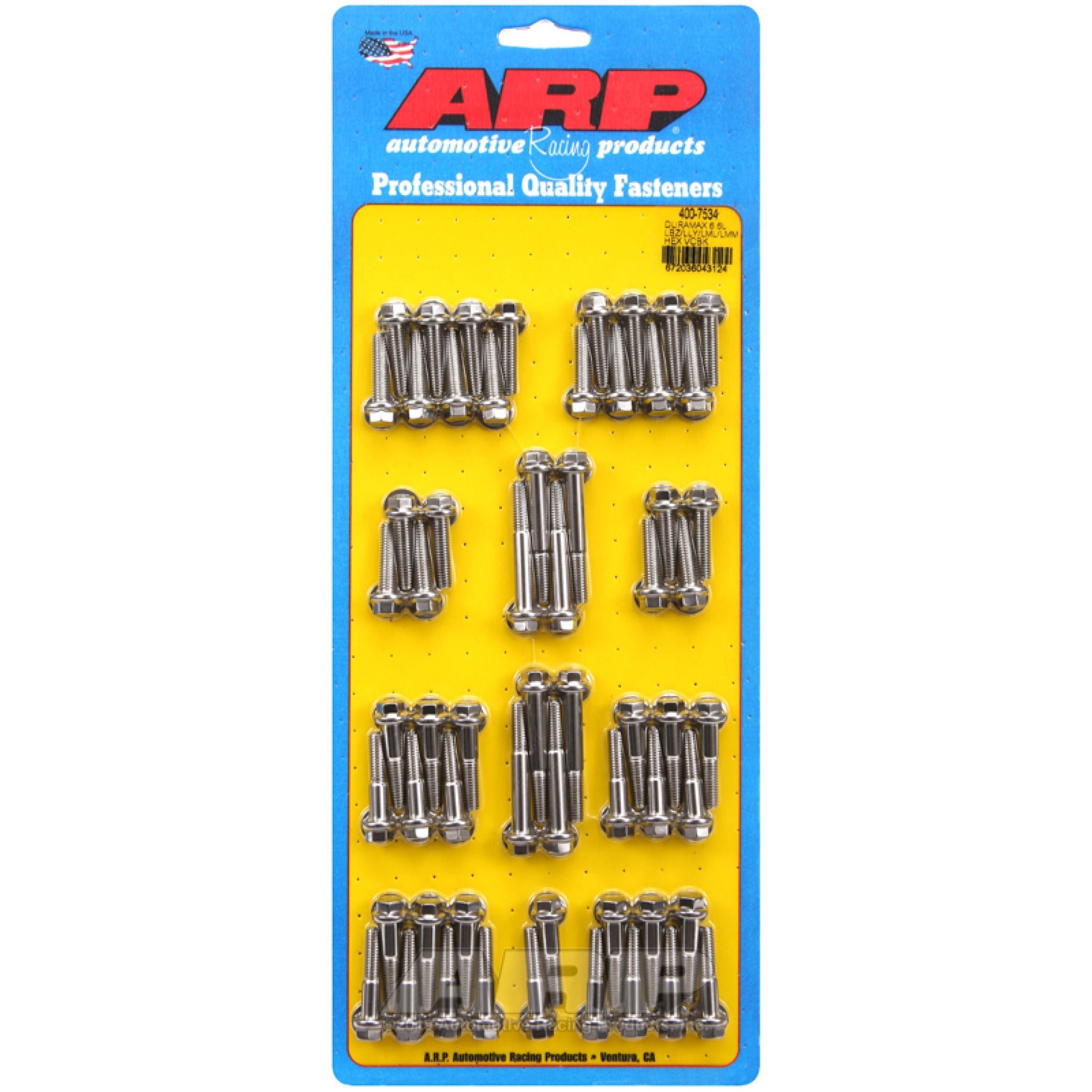 ARP Duramax 6.6L LBZ/LLY/LML/LMM Hex Valve Cover Bolt Kit - Polished Stainless Steel ARP Hardware Kits - Other