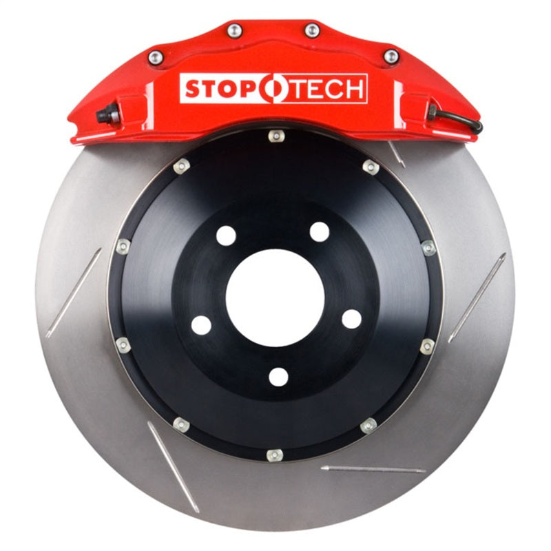 StopTech 97-04 Chevrolet Corvette Front BBK w/ Red ST-60 Calipers Slotted 355x32mm Rotors Stoptech Big Brake Kits
