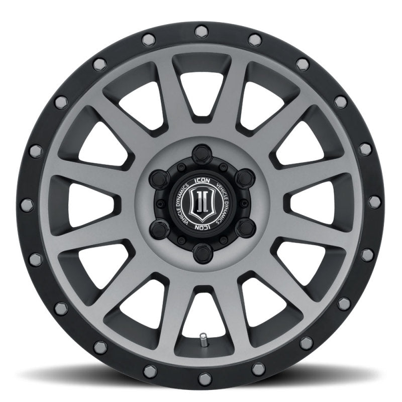 ICON Compression 17x8.5 6x135 6mm Offset 5in BS 87.1mm Bore Titanium Wheel