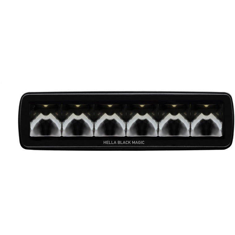 Hella Universal Black Magic 6 L.E.D. Mini Light Bar - Spot Beam Hella Fog Lights