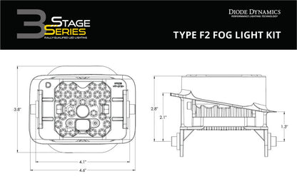 Diode Dynamics SS3 Sport Type F2 Kit ABL - White SAE Driving