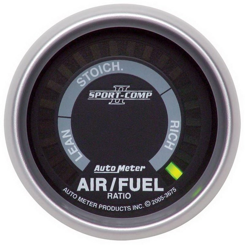 Autometer Sport-Comp II 52mm Lean-Rich Digital Air/Fuel Ratio Narrowband Gauge AutoMeter Gauges