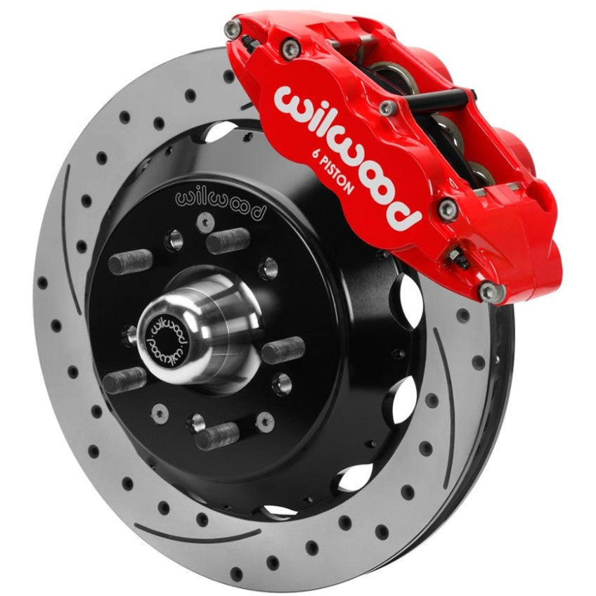 Wilwood 70-81 FBody/75-79 A&XBody FNSL6R Frt Brk Kit 12.88in D/S Rtr Red Caliper Use w/ PD Spindle Wilwood Big Brake Kits